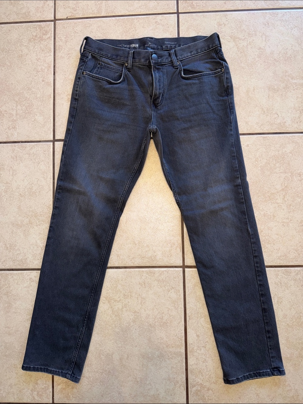 Marc Anthony Men's Slim Straight Jeans in Dark Gray
